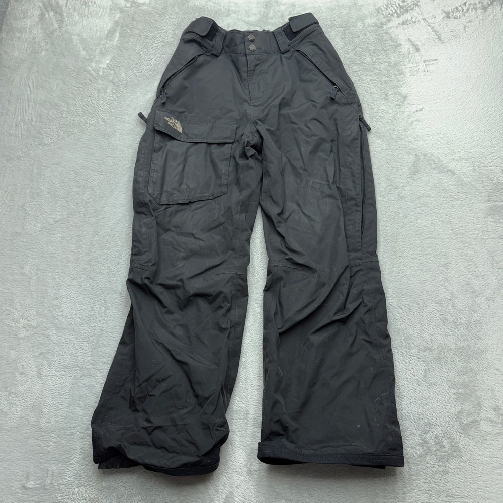 The North Face Snow Pants Womens Small Black HyVent Insulated Cargo Waterproof